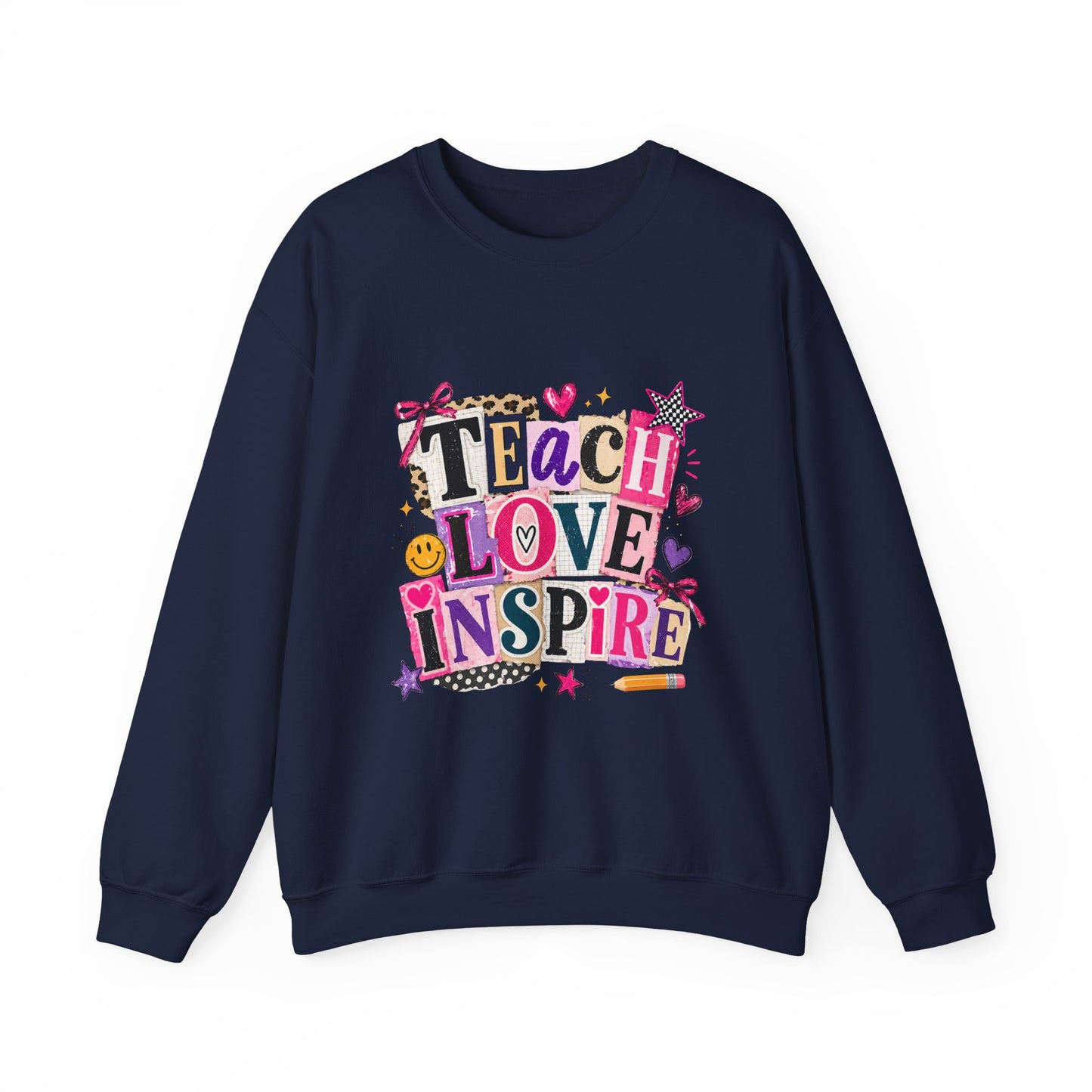 Teacher ‘Teach Love Inspire’ Crewneck Sweatshirt