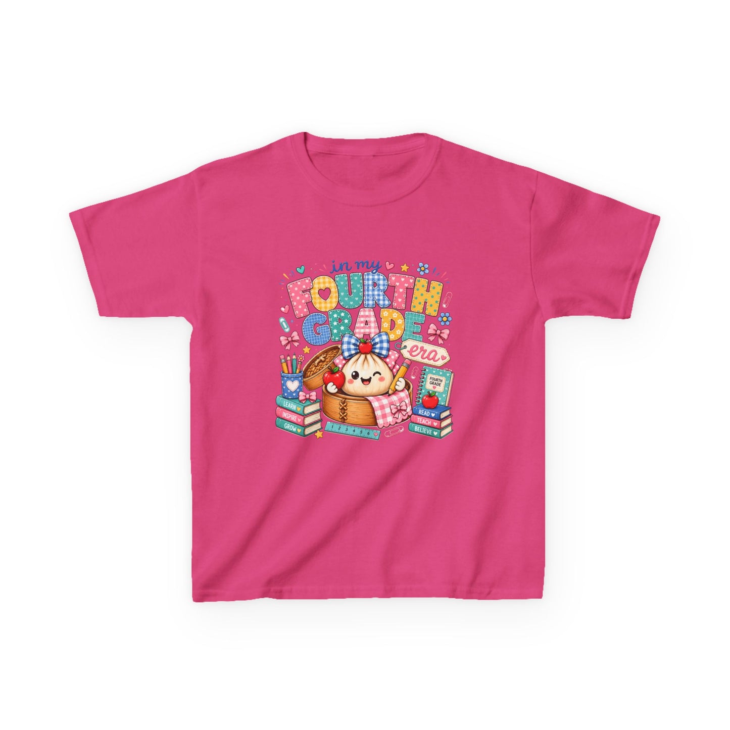 Kids Tee — 'In My Fourth Grade' Cute School Design