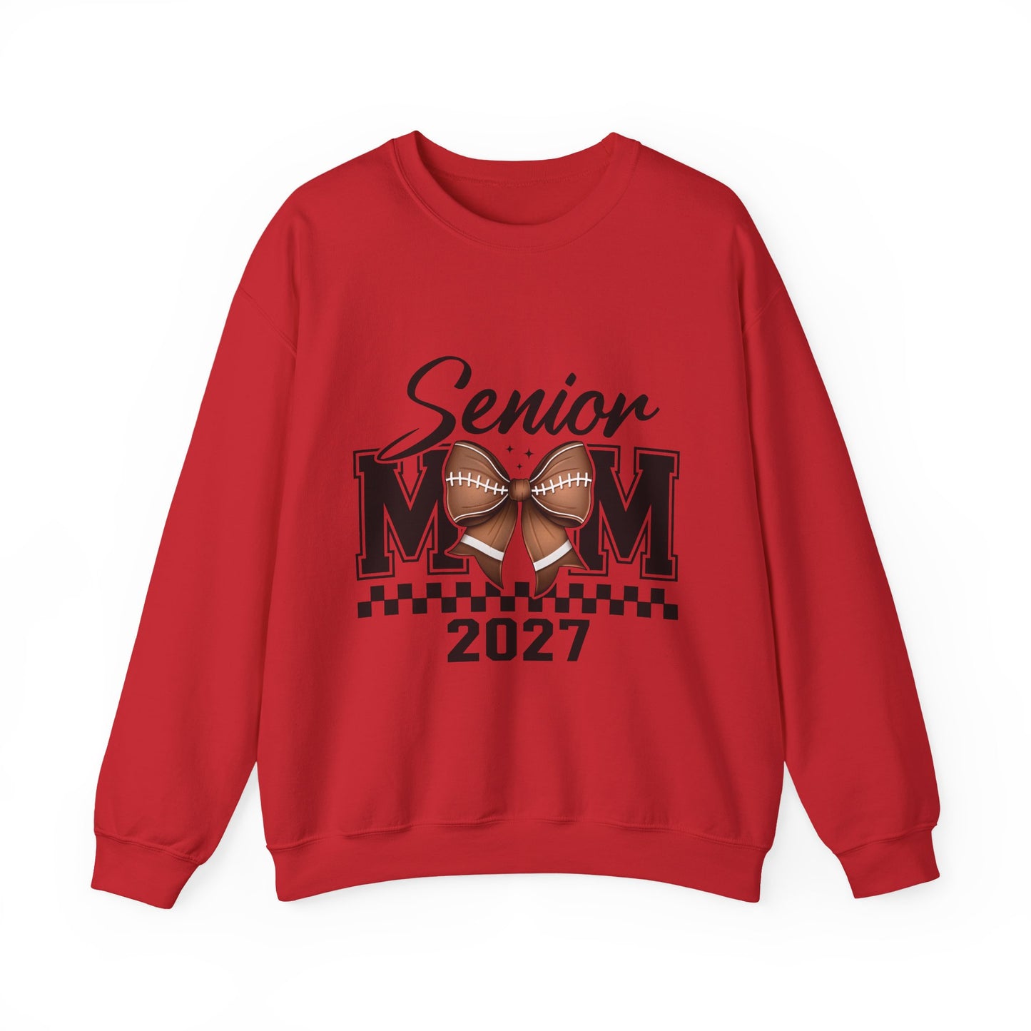 Senior Mom 2027 Football Sweatshirt — Senior Year Mom Crewneck