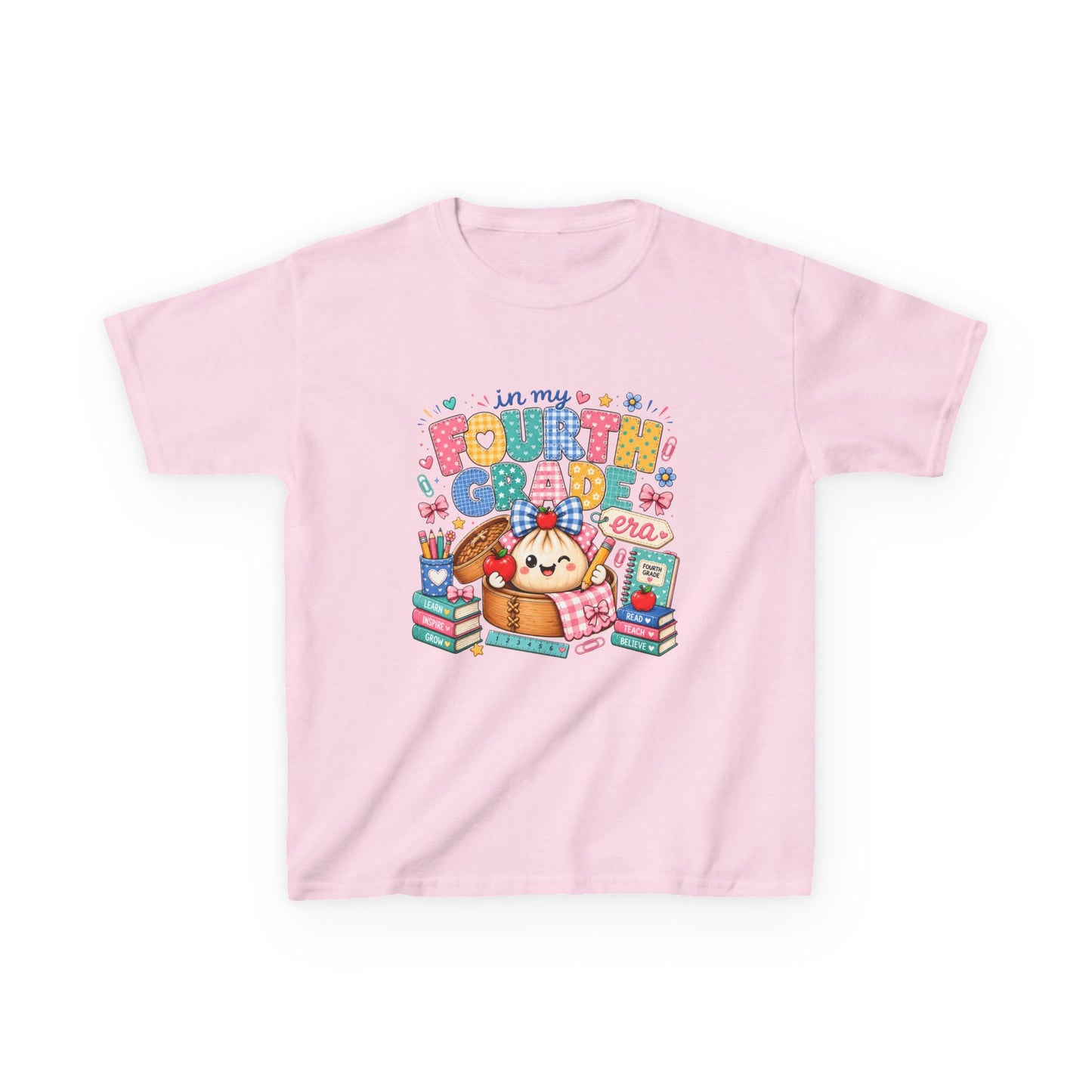 Kids Tee — 'In My Fourth Grade' Cute School Design