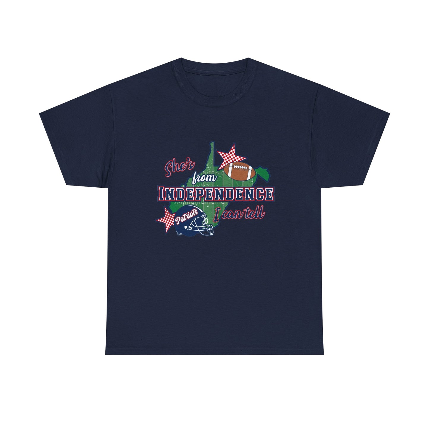 Independence State Pride Tee — "She’s from INDEPENDENCE" Graphic T-Shirt