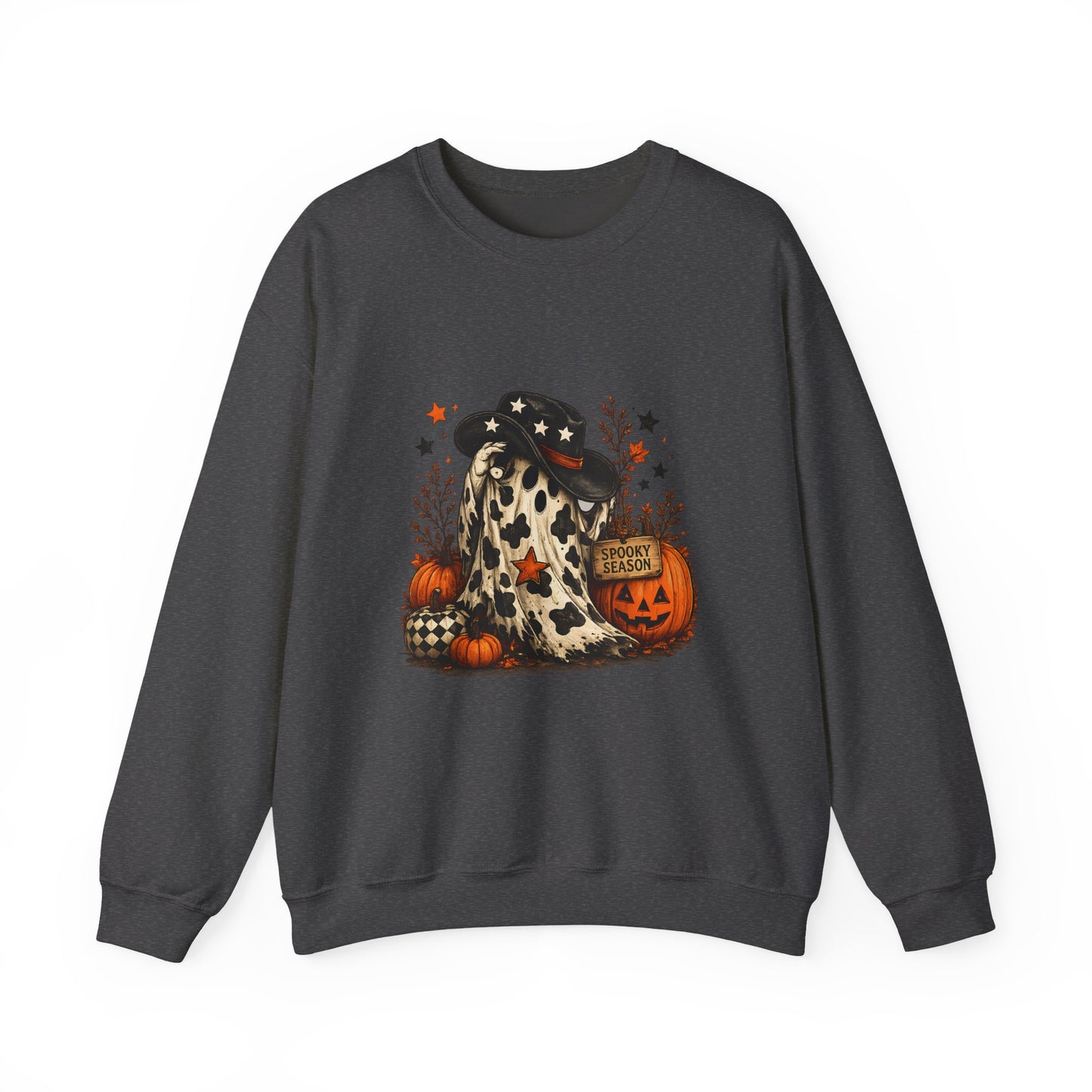 Cowhide Ghost Halloween Sweatshirt