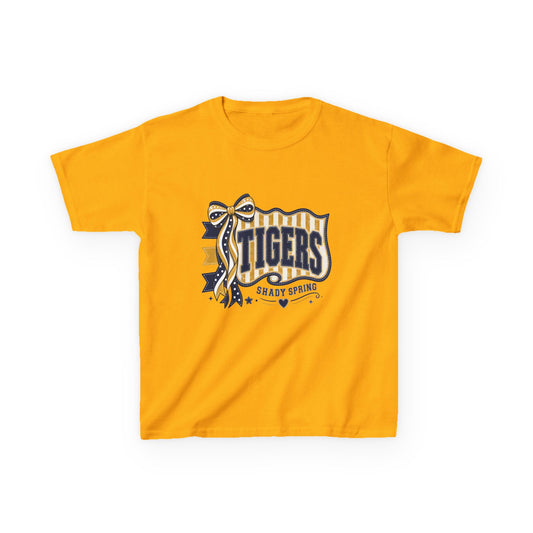 Kids Tee — 'Tigers' School Spirit Ribbon Design (Youth Game Day Shirt)