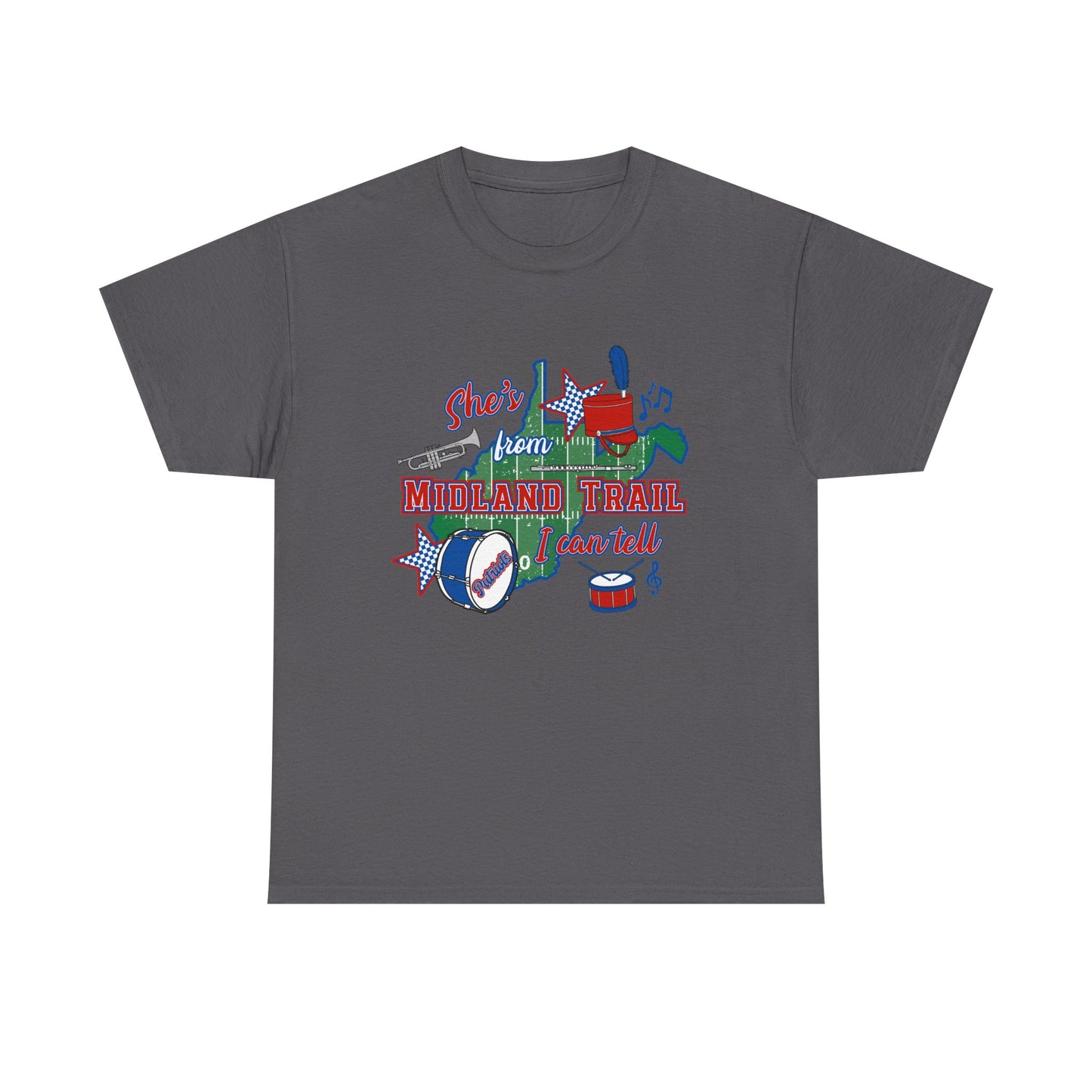 MT Marching Band Tee — "She's From"