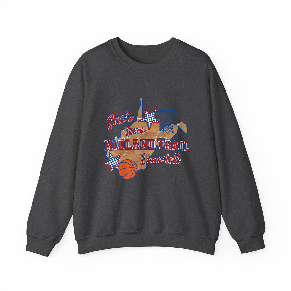 MT Basketball Crewneck Sweatshirt — 'She's From