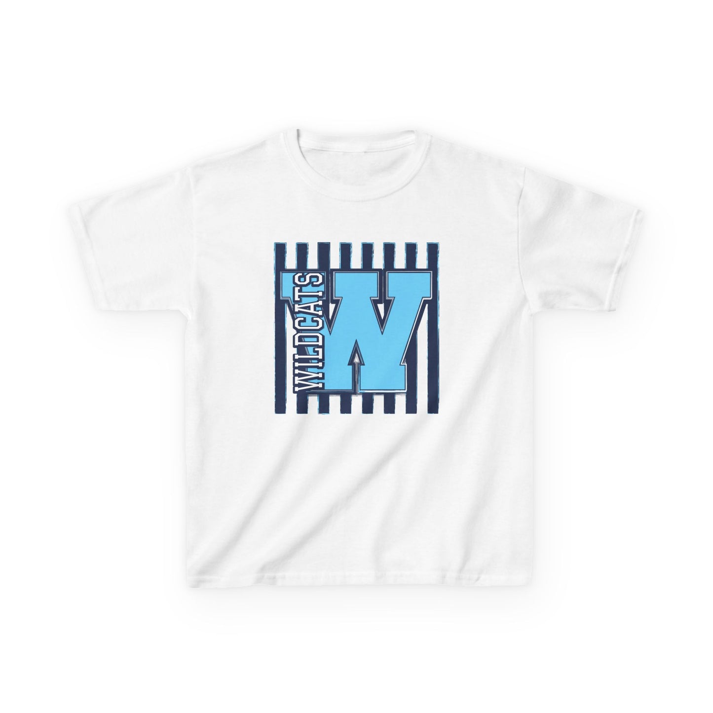 Kids T‑Shirt - Blue 'W' Wildcats Graphic