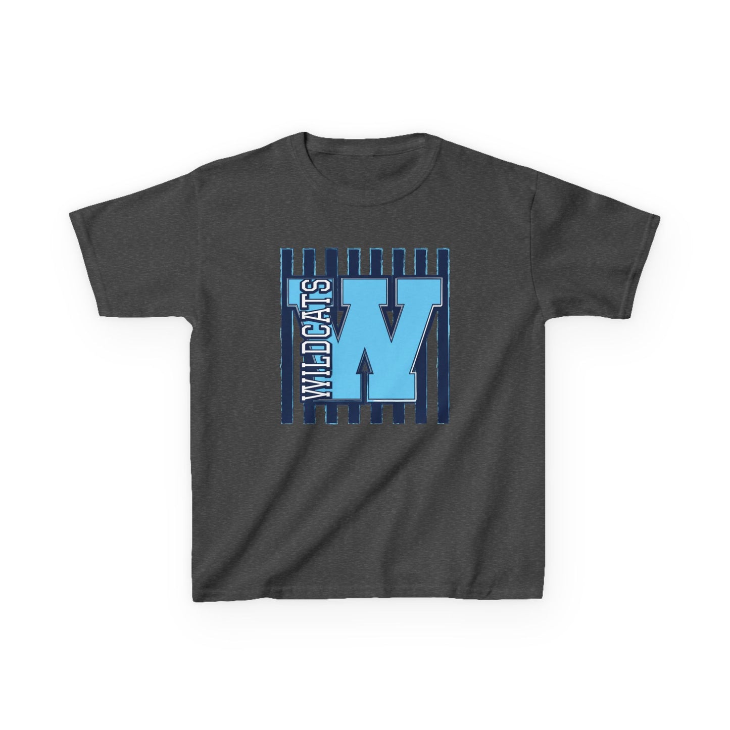 Kids T‑Shirt - Blue 'W' Wildcats Graphic