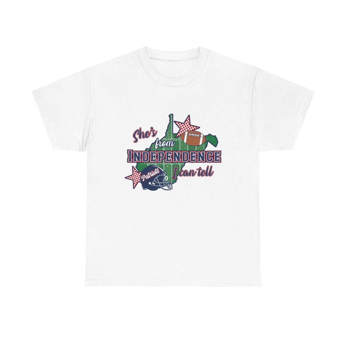 Independence State Pride Tee — "She’s from INDEPENDENCE" Graphic T-Shirt