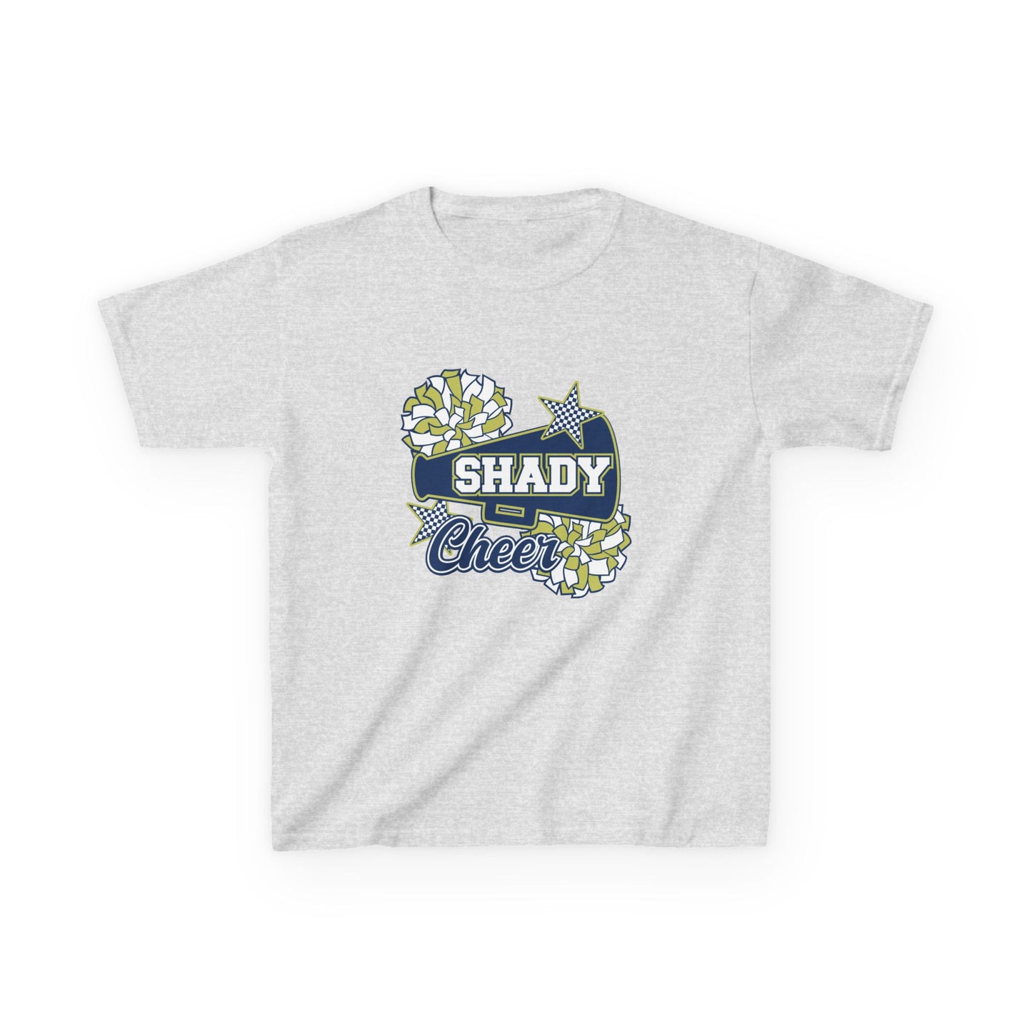 Shady Cheer Kids T-Shirt — Cheerleading Pom Pom Graphic Tee
