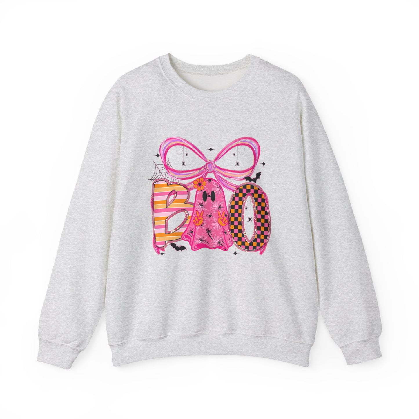 Pink Boo Halloween graphic sweatshirt | Cute spooky letters crewneck
