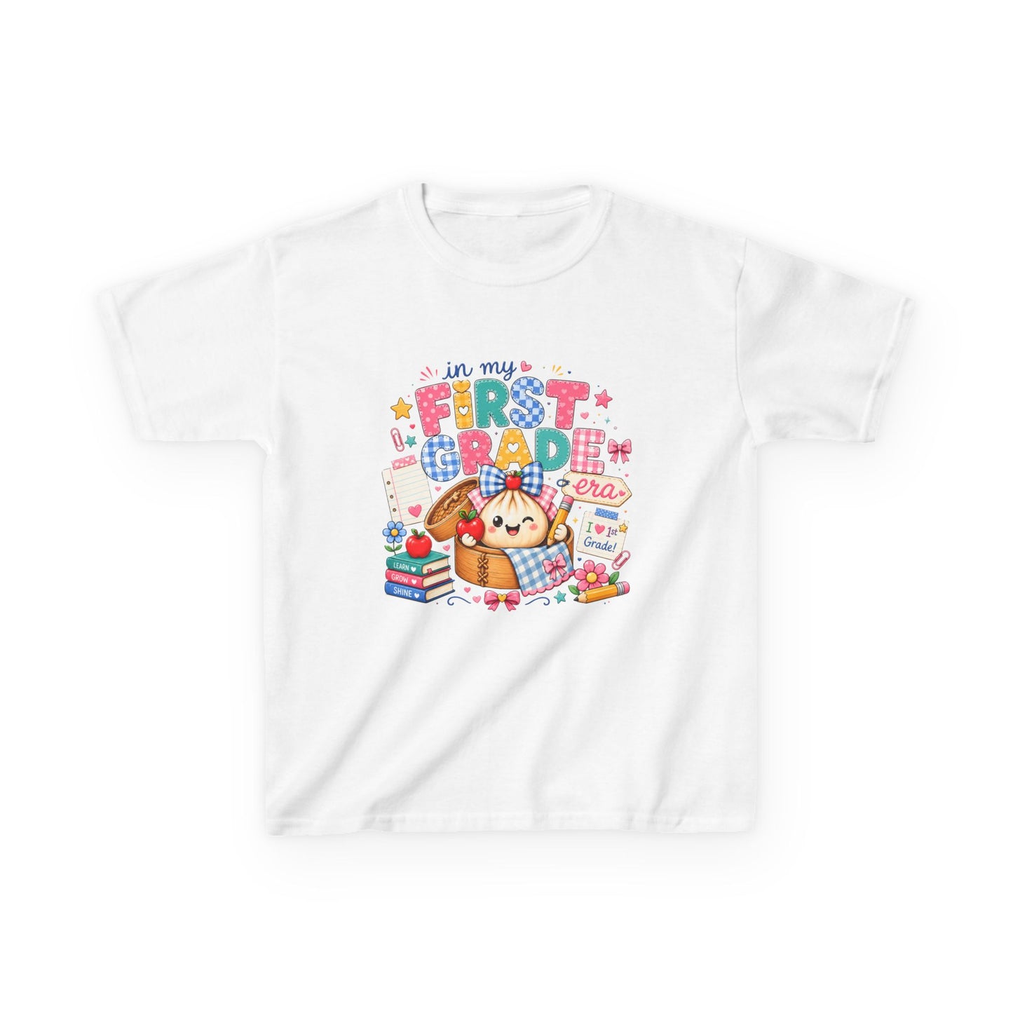 Kids T-Shirt — Cute "In My First Grade Class" Back-to-School Graphic Tee