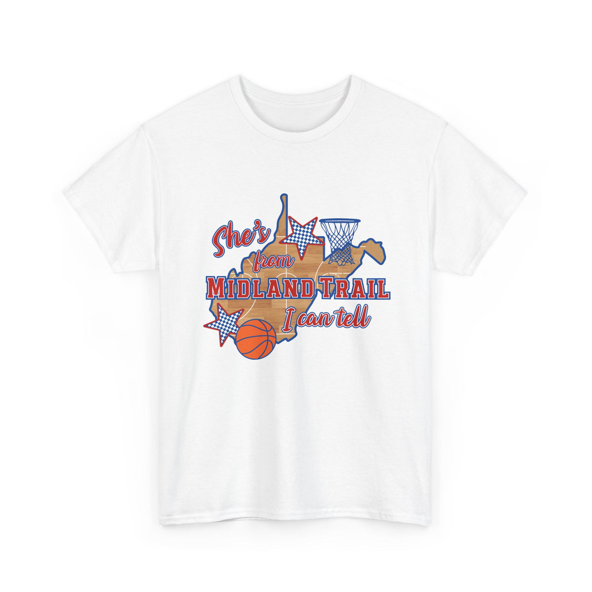 Midland Trail Basketball She's From Tee