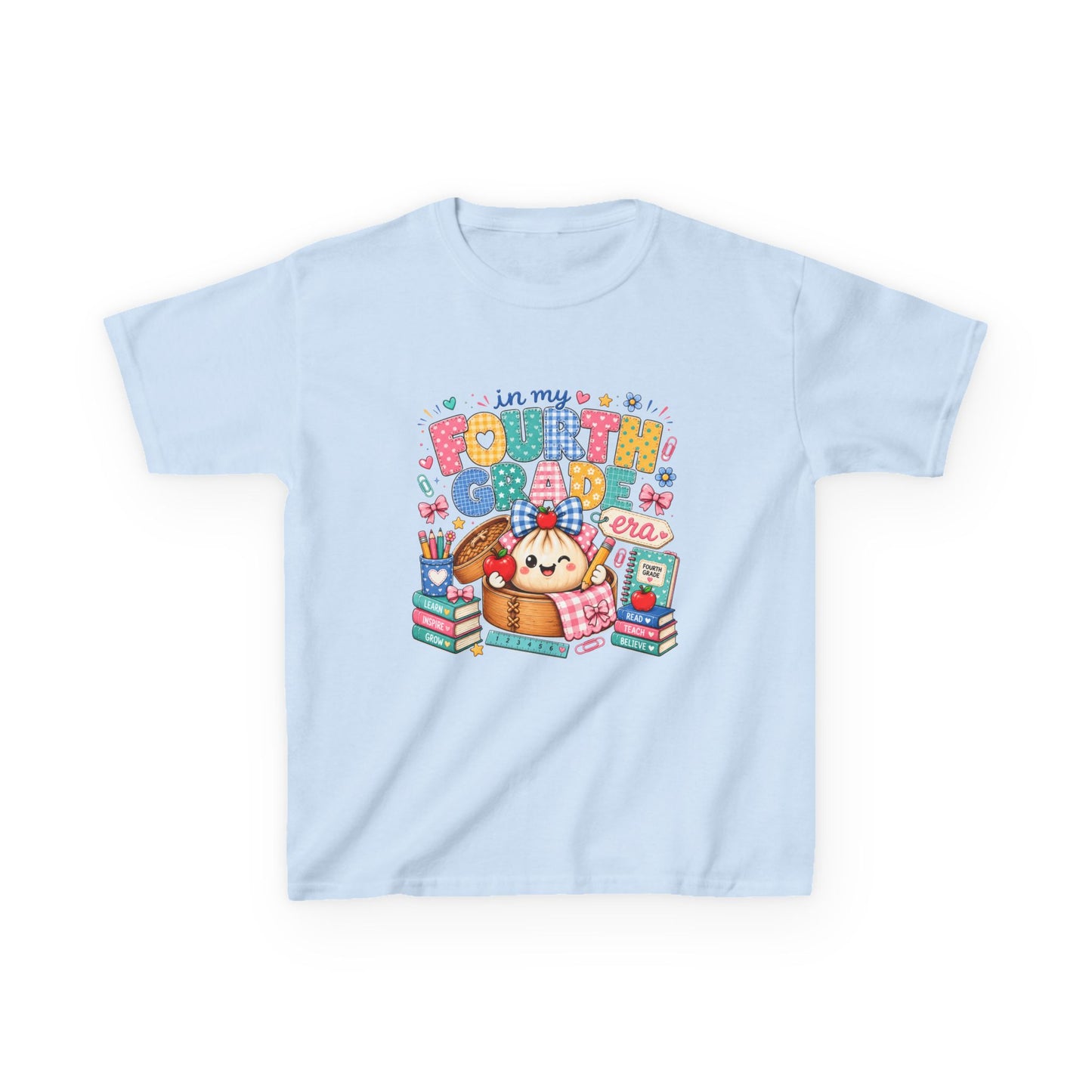 Kids Tee — 'In My Fourth Grade' Cute School Design