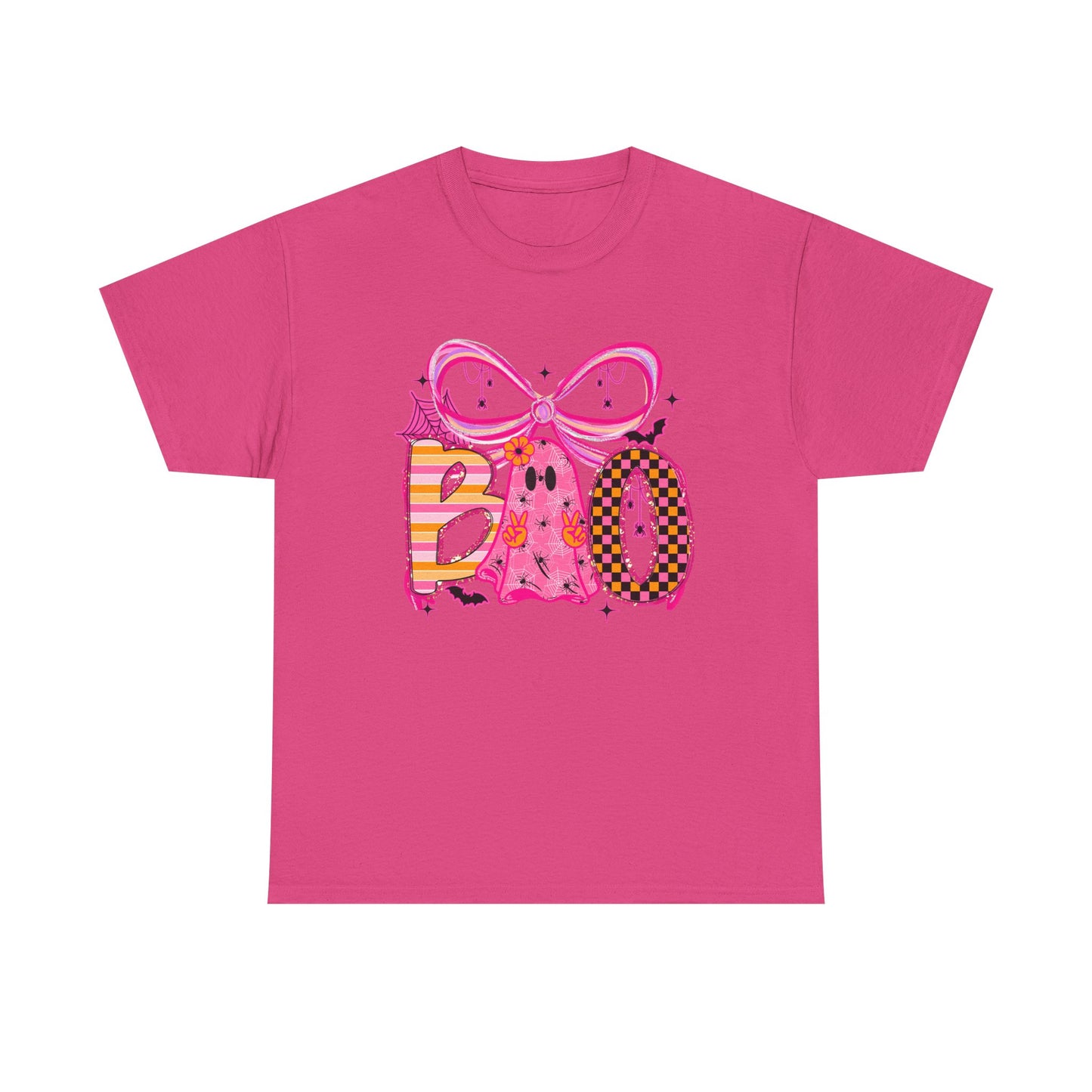 Boo Ghost Graphic Tee | Pink Halloween Cute Spooky Design