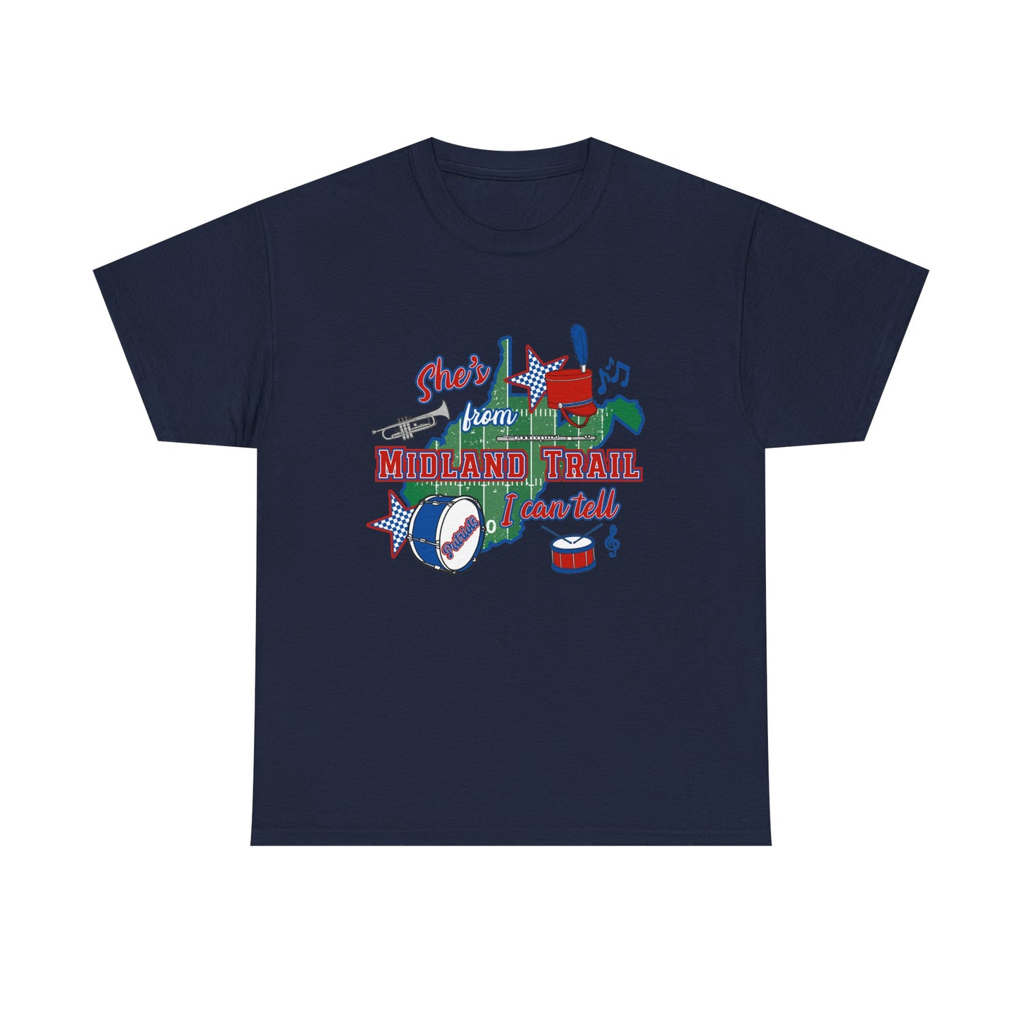 MT Marching Band Tee — "She's From"