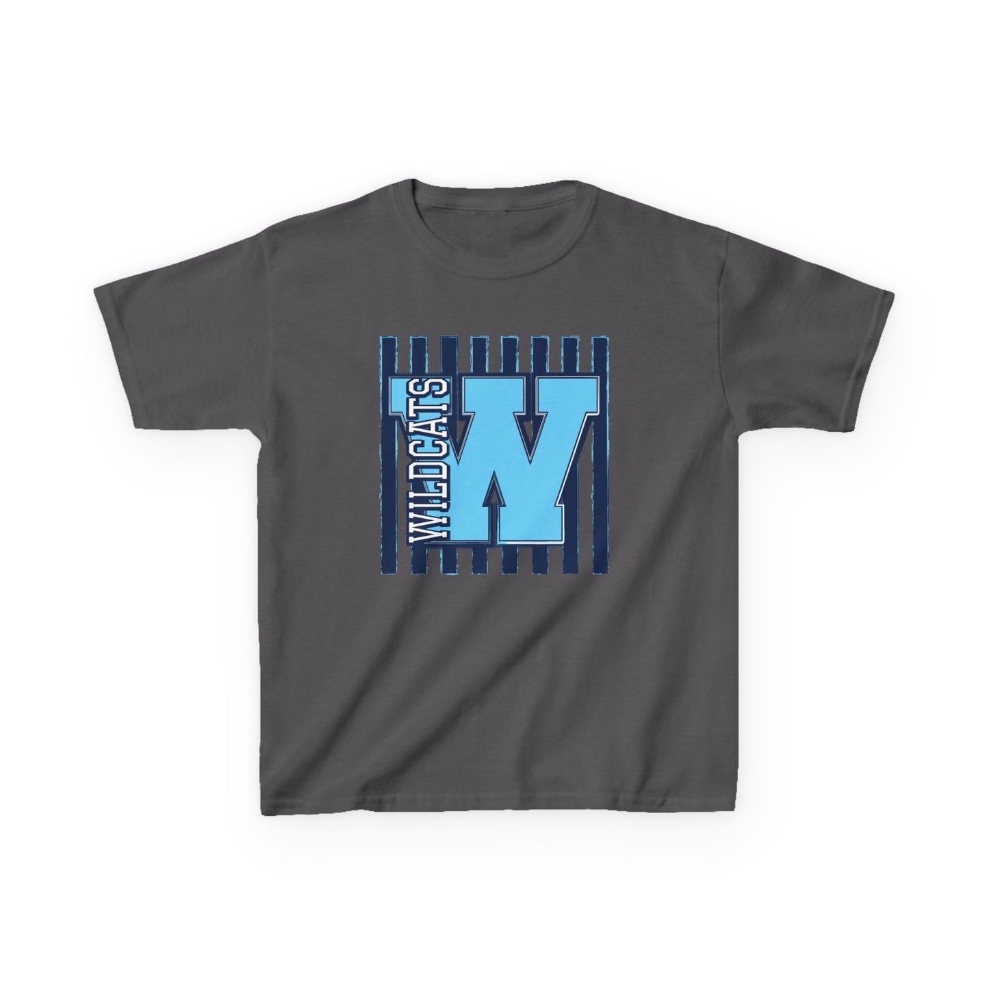 Kids T‑Shirt - Blue 'W' Wildcats Graphic
