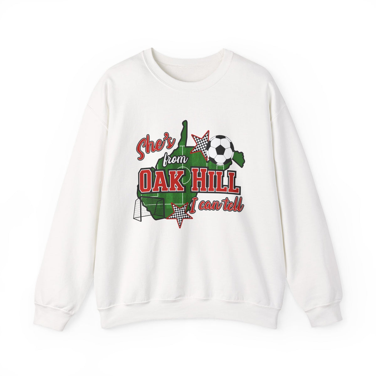 Oak Hill She's From Soccer Crewneck