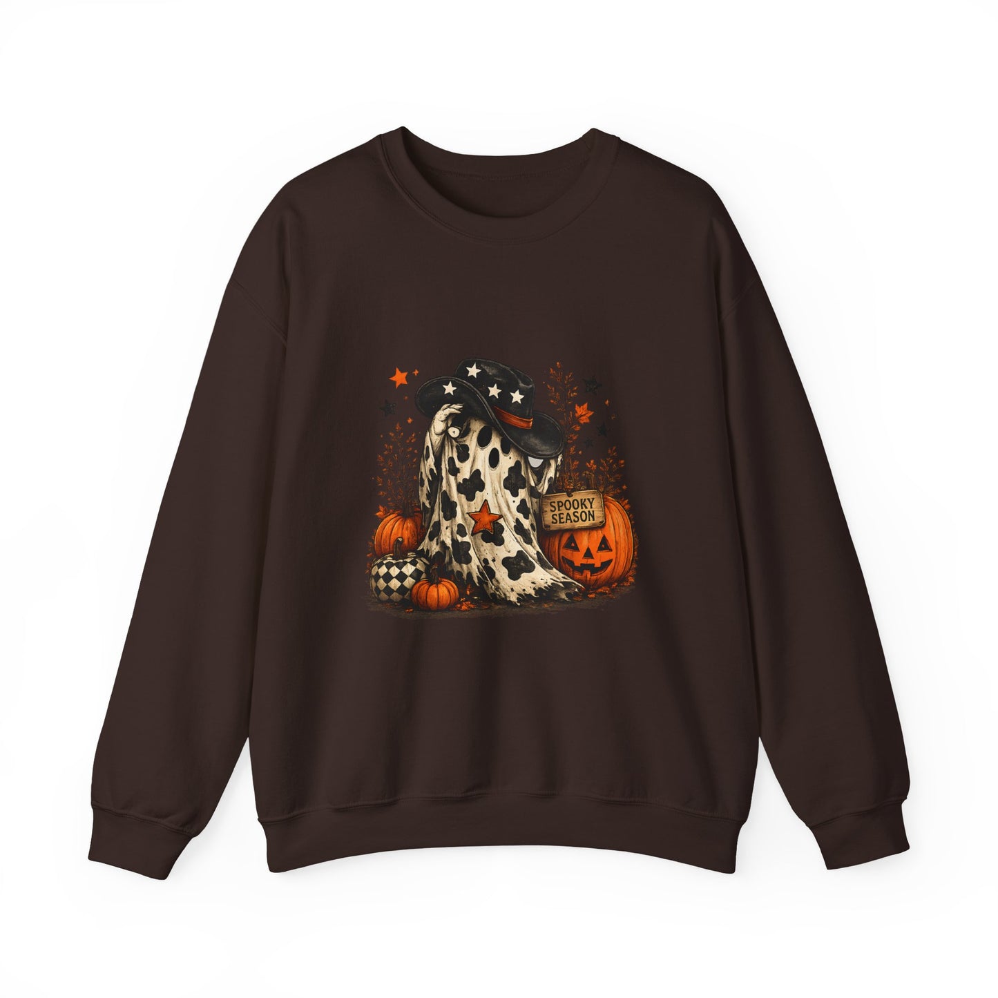 Cowhide Ghost Halloween Sweatshirt