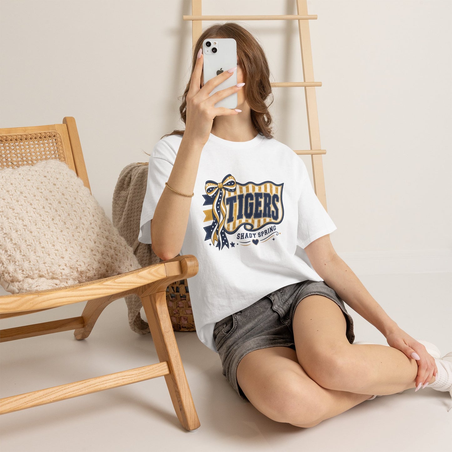 Tigers Shady Spring Retro Ribbon T-Shirt