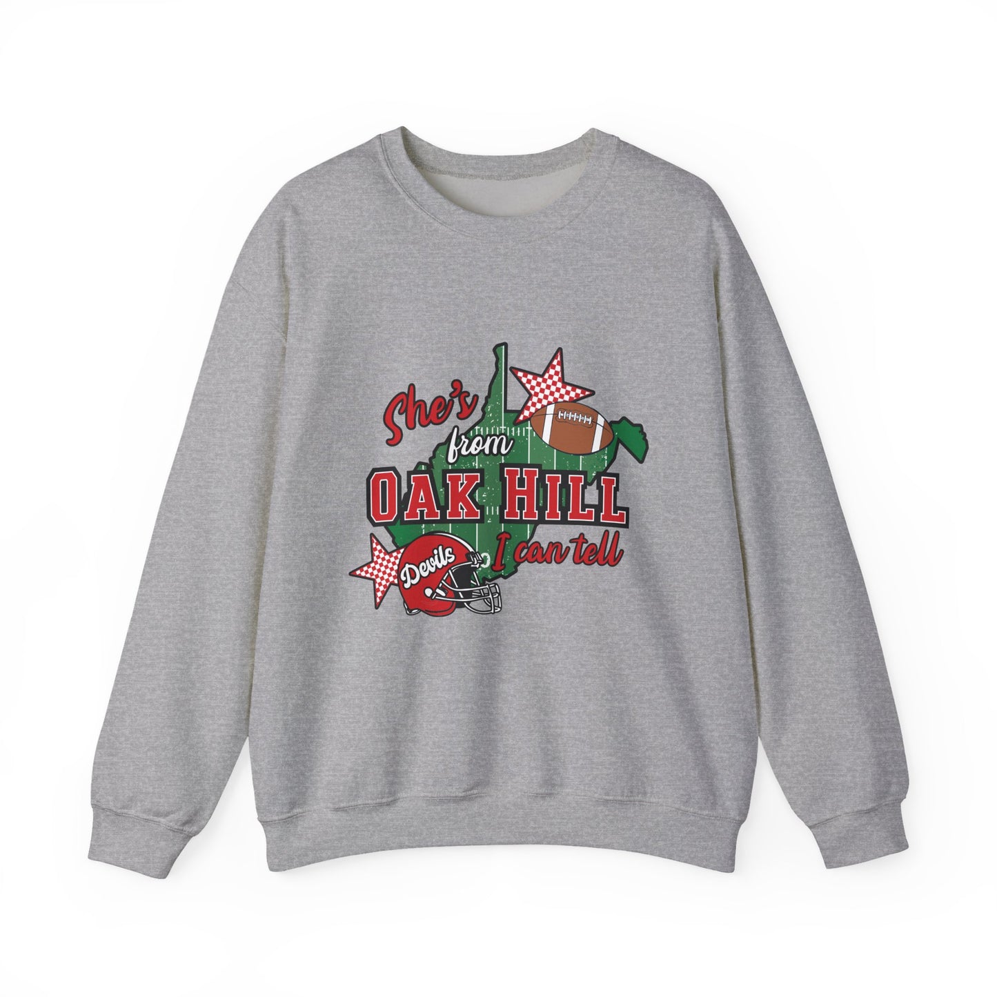 Oak Hill Football Crewneck Sweatshirt – "Shots from Oak Hill" Retro Design