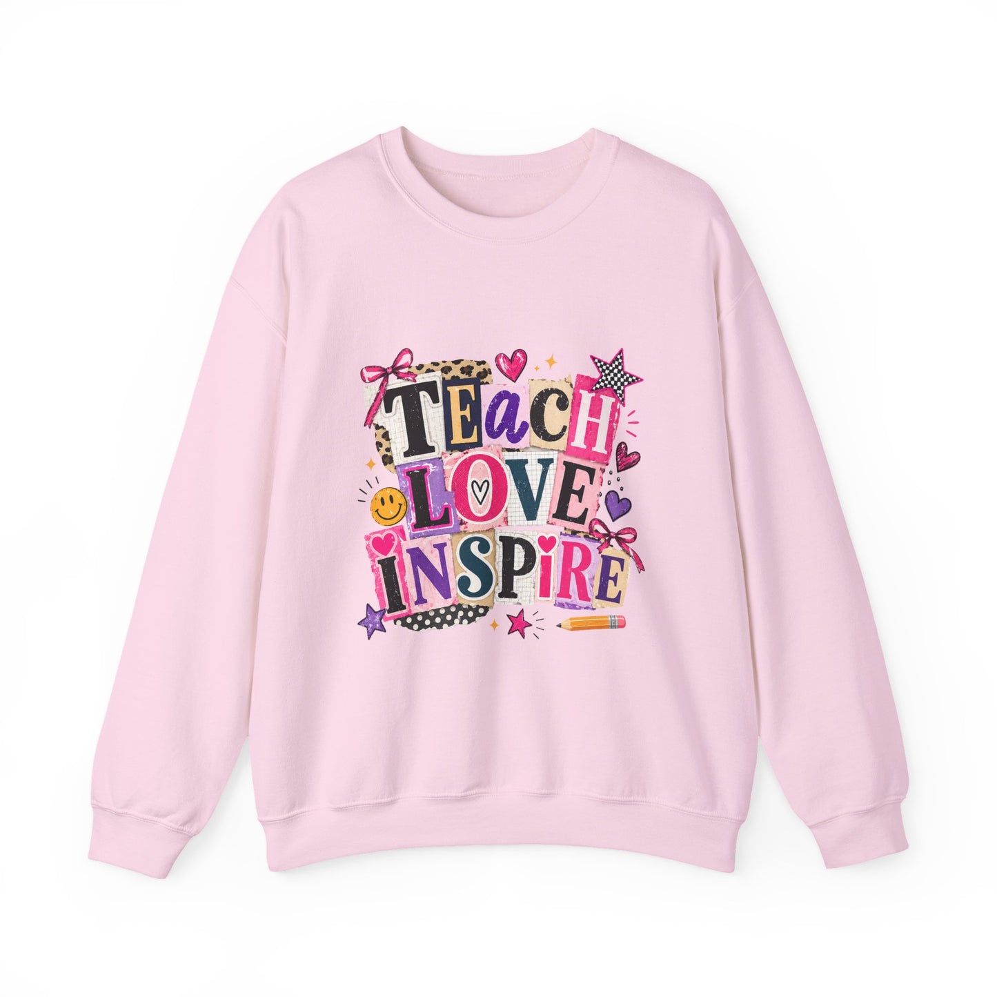 Teacher ‘Teach Love Inspire’ Crewneck Sweatshirt