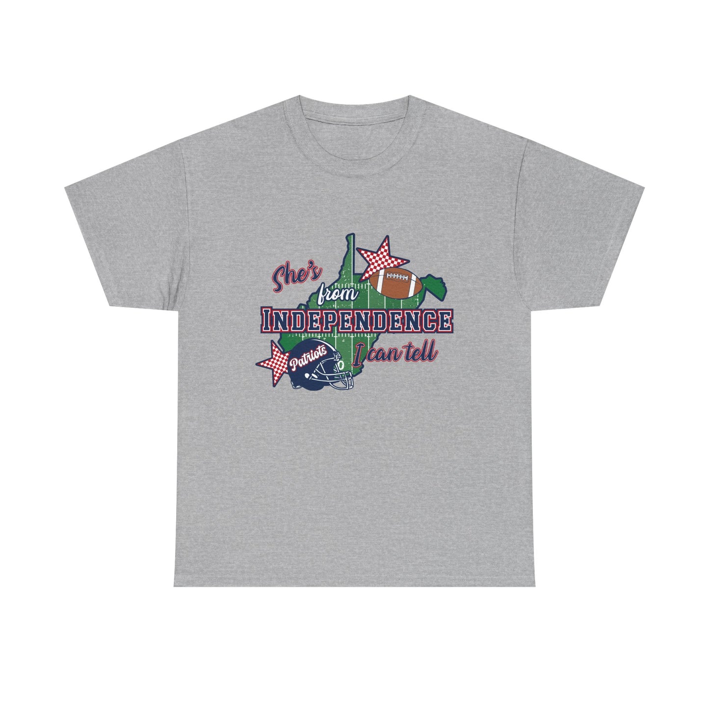 Independence State Pride Tee — "She’s from INDEPENDENCE" Graphic T-Shirt