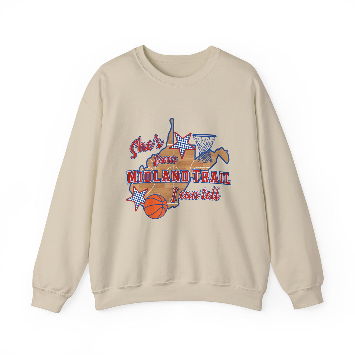MT Basketball Crewneck Sweatshirt — 'She's From