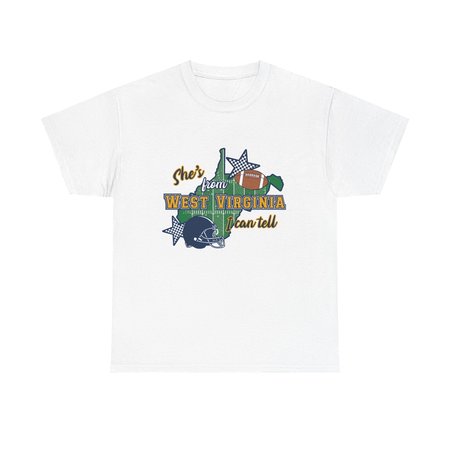 West Virginia Football T-Shirt – 'She's From West Virginia' State Pride Tee
