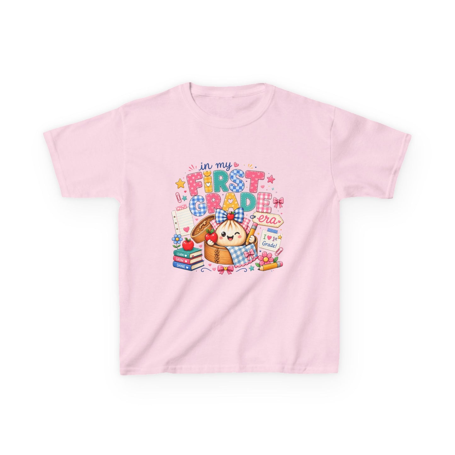 Kids T-Shirt — Cute "In My First Grade Class" Back-to-School Graphic Tee