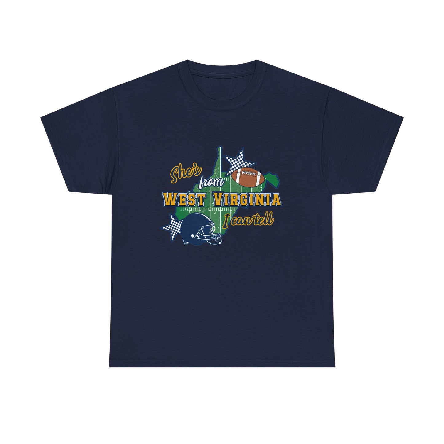 West Virginia Football T-Shirt – 'She's From West Virginia' State Pride Tee