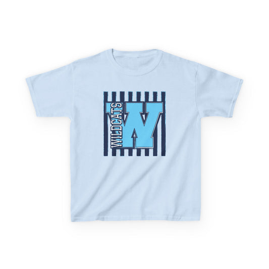 Kids T‑Shirt - Blue 'W' Wildcats Graphic