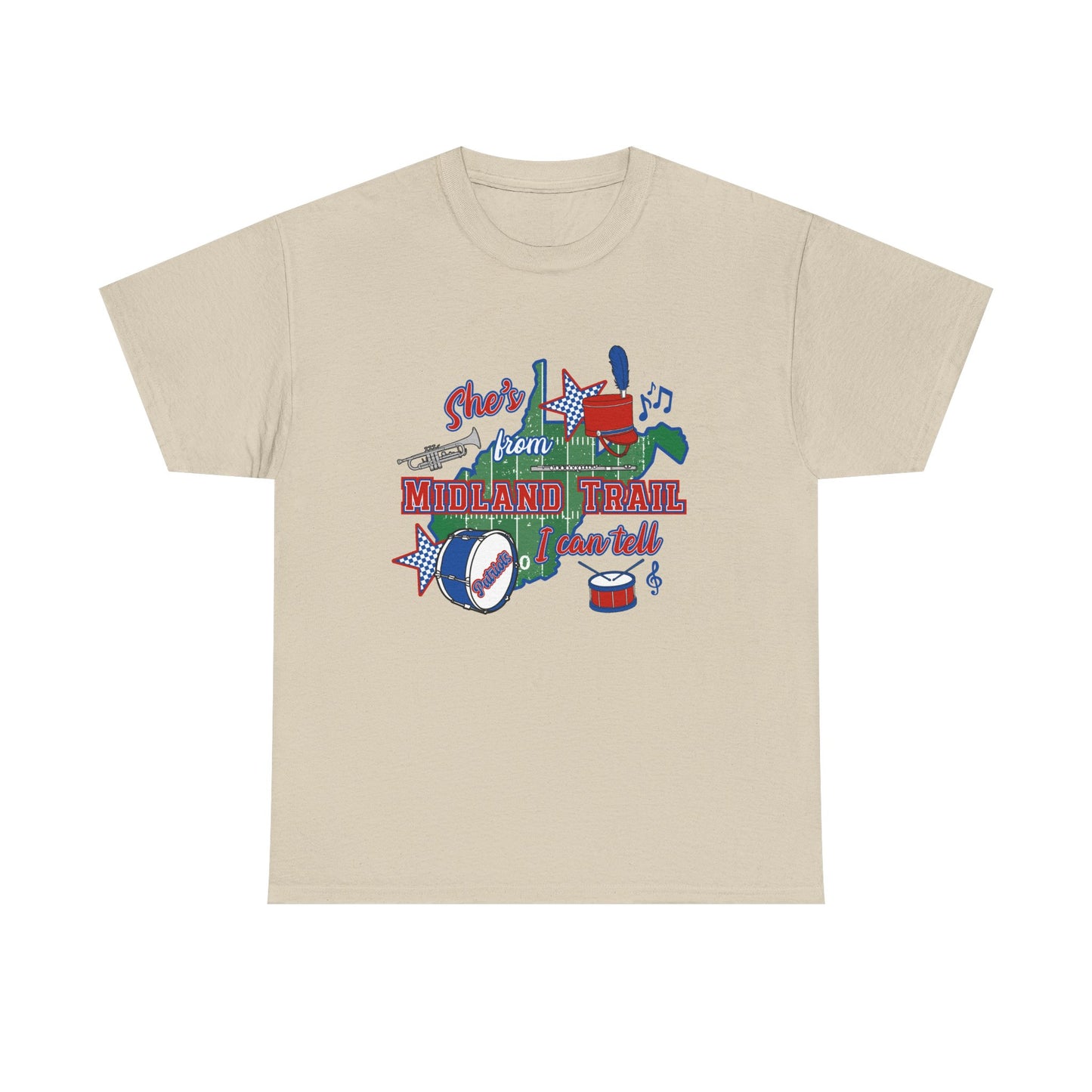 MT Marching Band Tee — "She's From"