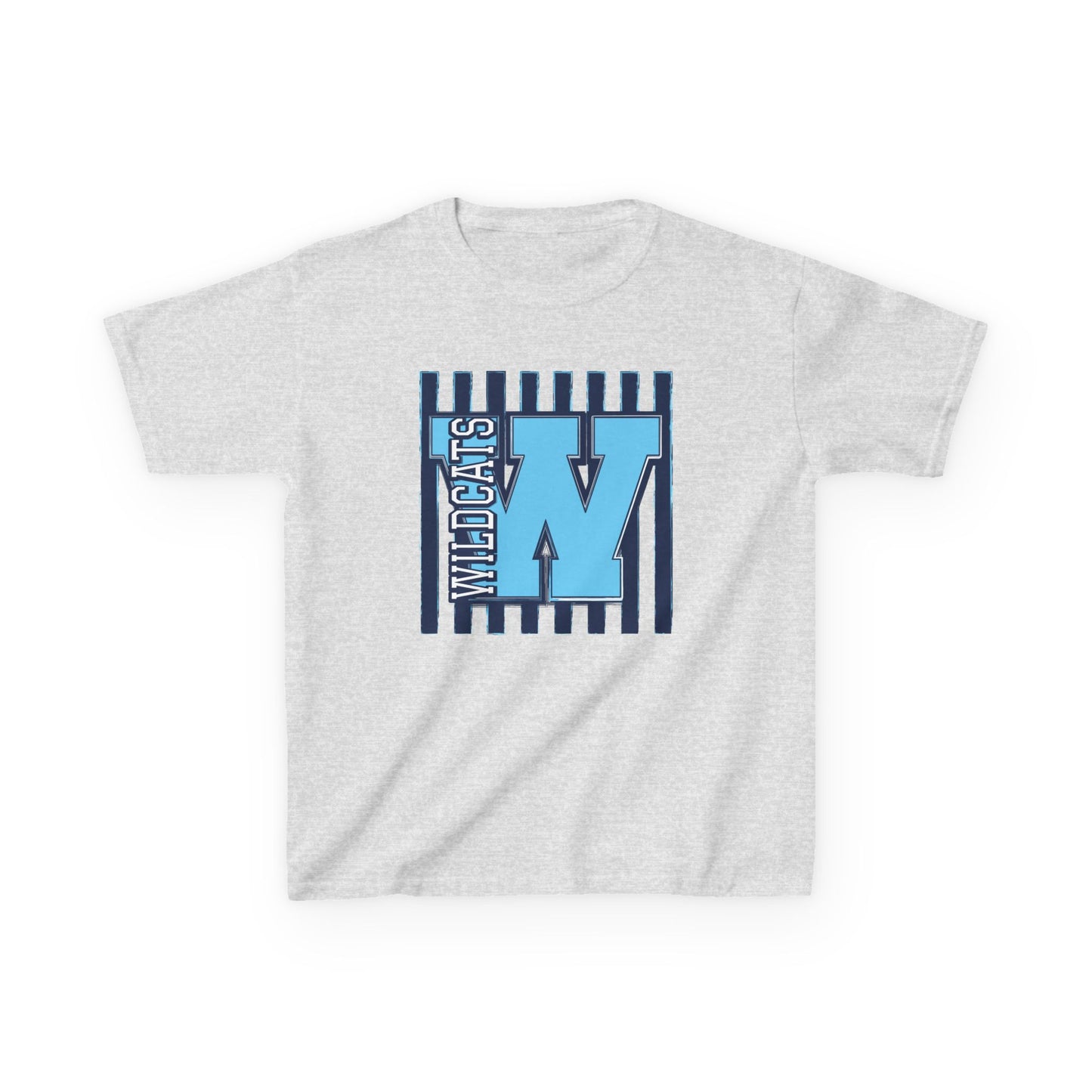 Kids T‑Shirt - Blue 'W' Wildcats Graphic
