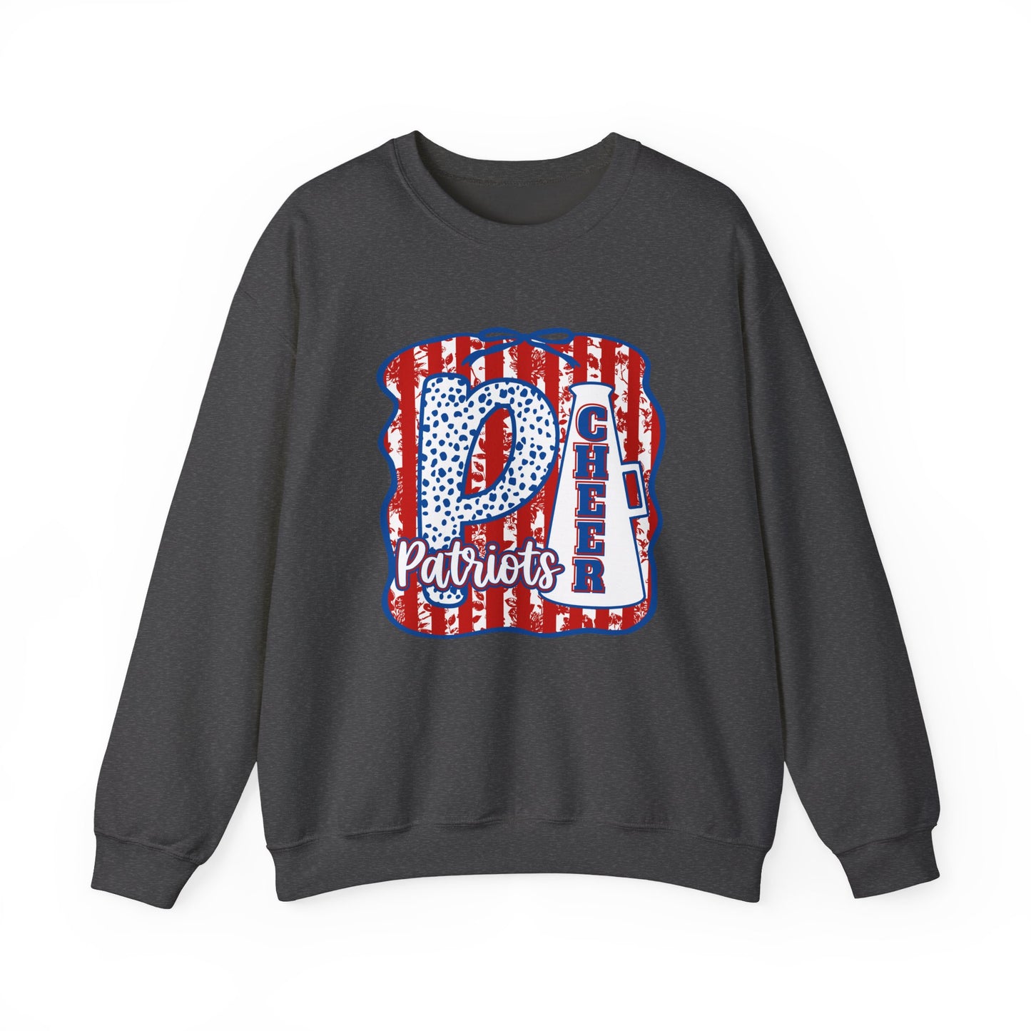Patriots Cheer Crewneck Sweatshirt — Red, White & Blue