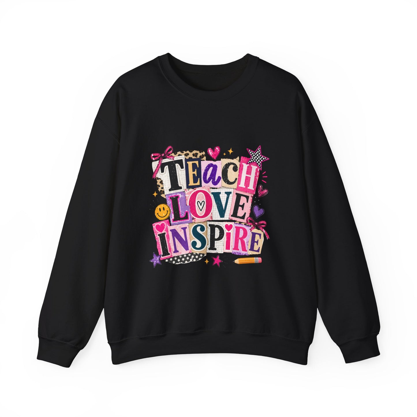 Teacher ‘Teach Love Inspire’ Crewneck Sweatshirt