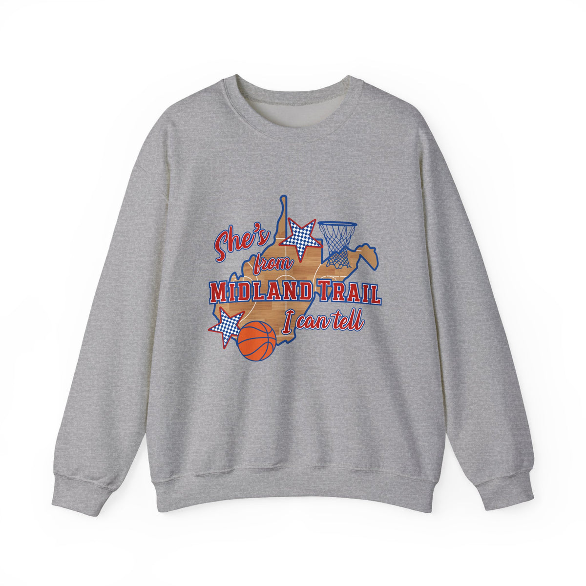 MT Basketball Crewneck Sweatshirt — 'She's From