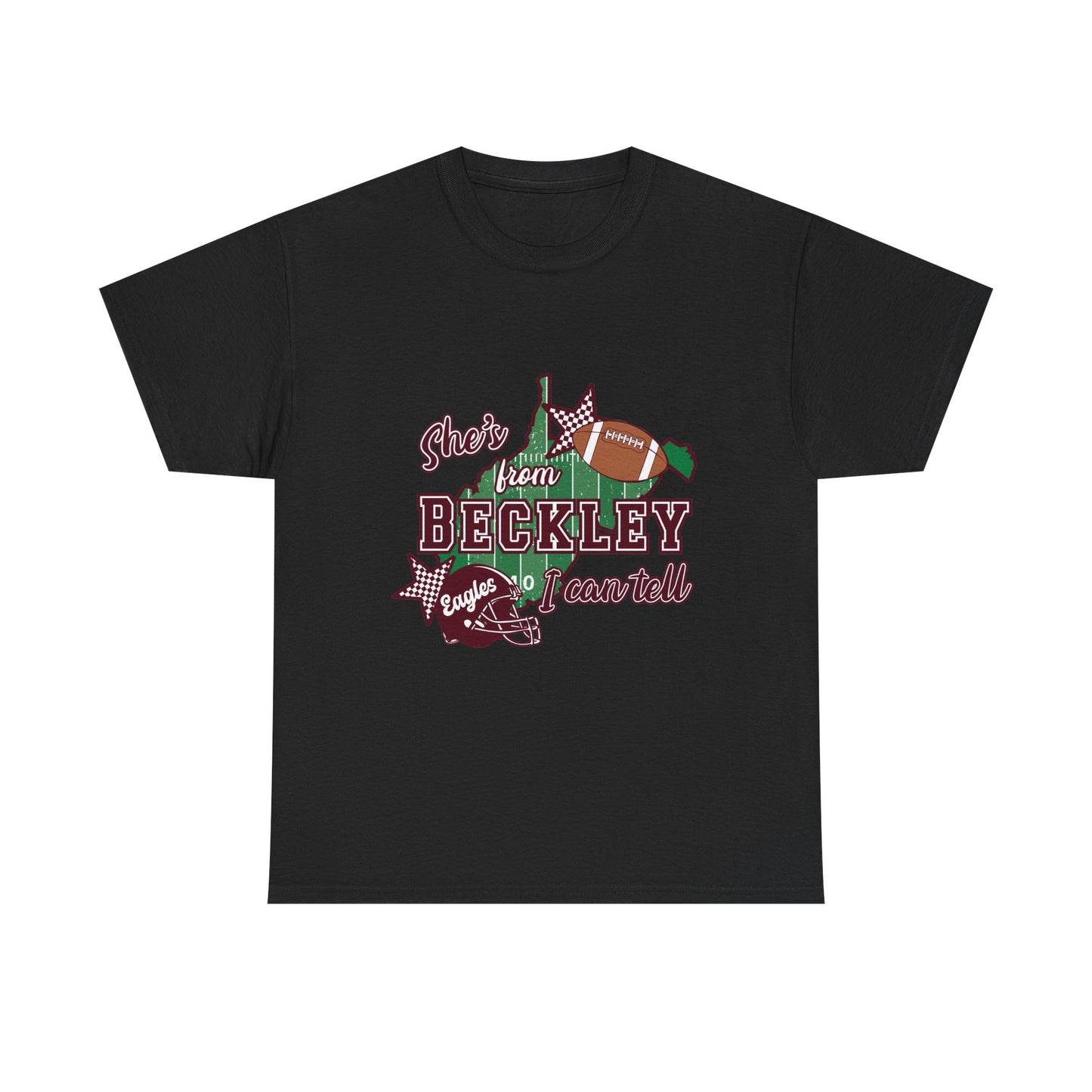 Beckley Football Tee — 'Shirts from Beckley, West Virginia' Retro Game Day T‑Shirt