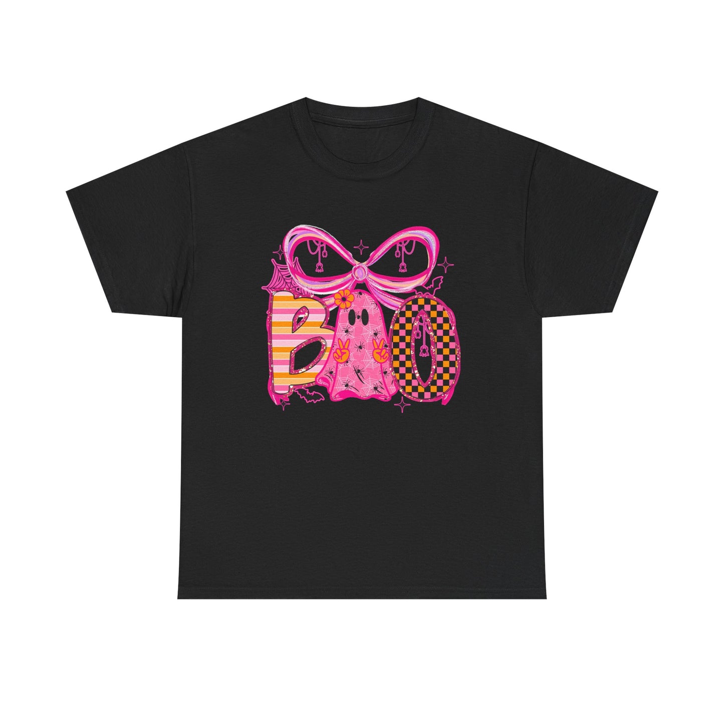 Boo Ghost Graphic Tee | Pink Halloween Cute Spooky Design