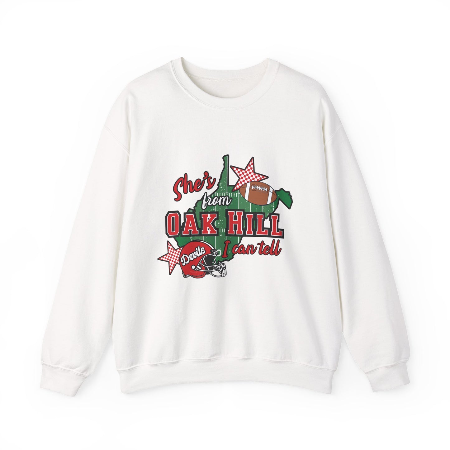 Oak Hill Football Crewneck Sweatshirt – "Shots from Oak Hill" Retro Design