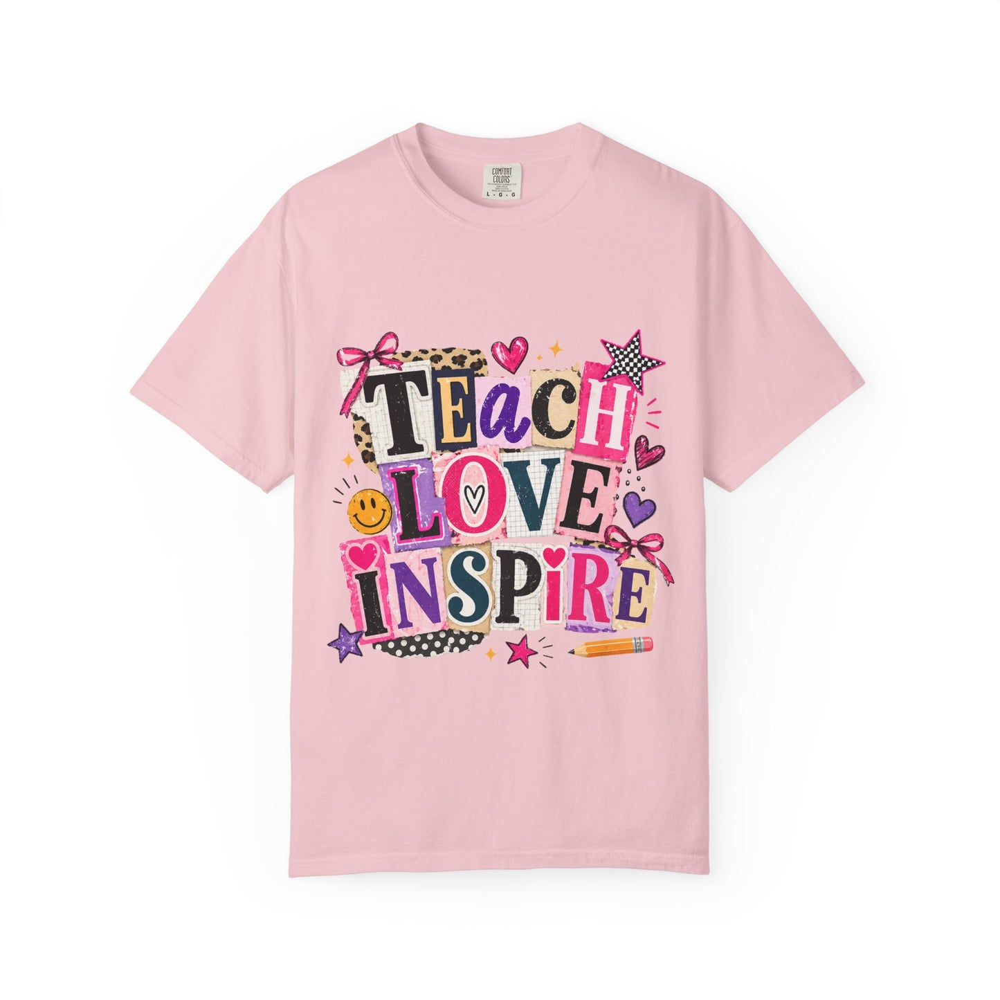 Teacher "Teach Love Inspire" T-Shirt — Colorful Classroom Teacher Gift