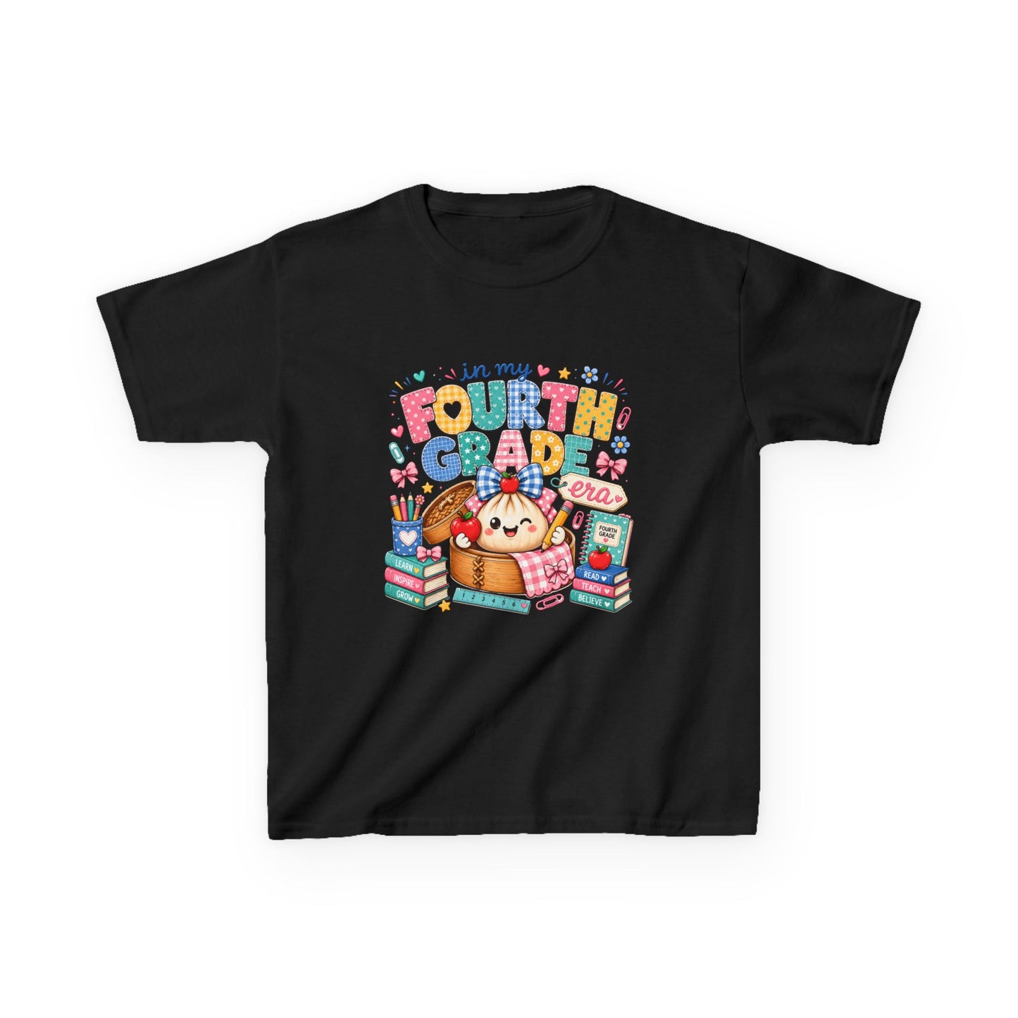 Kids Tee — 'In My Fourth Grade' Cute School Design