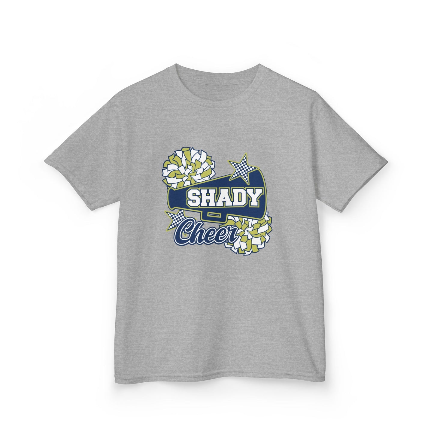 Shady Cheer Kids T-Shirt — Cheerleading Pom Pom Graphic Tee