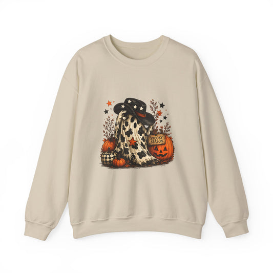 Cowhide Ghost Halloween Sweatshirt