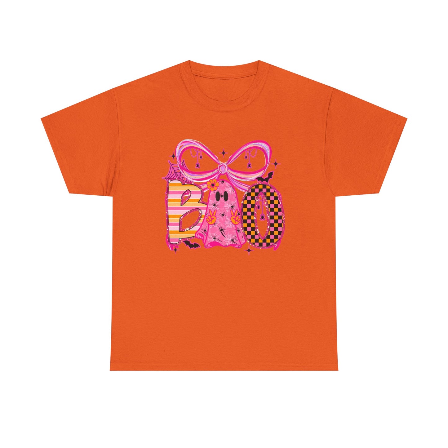 Boo Ghost Graphic Tee | Pink Halloween Cute Spooky Design