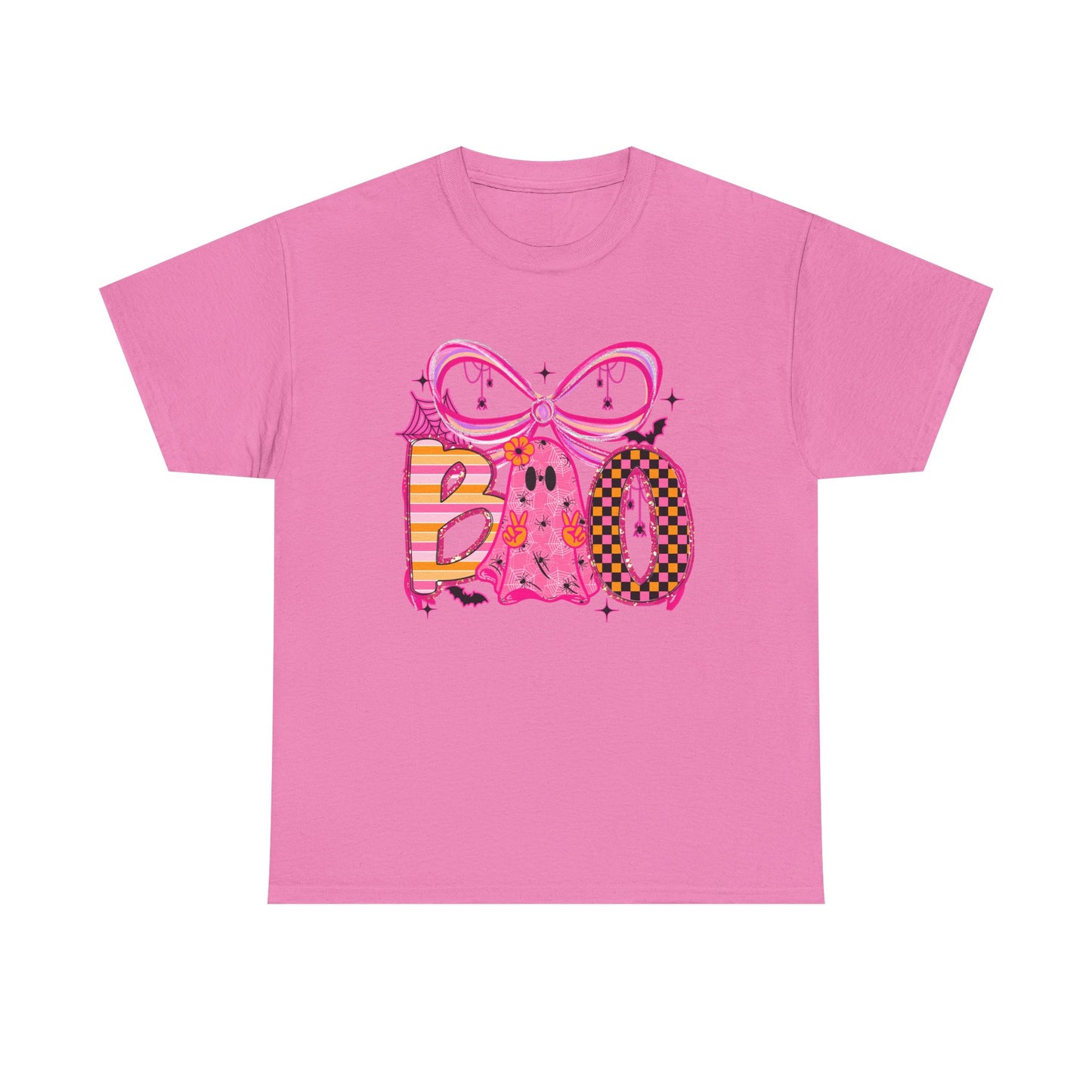 Boo Ghost Graphic Tee | Pink Halloween Cute Spooky Design