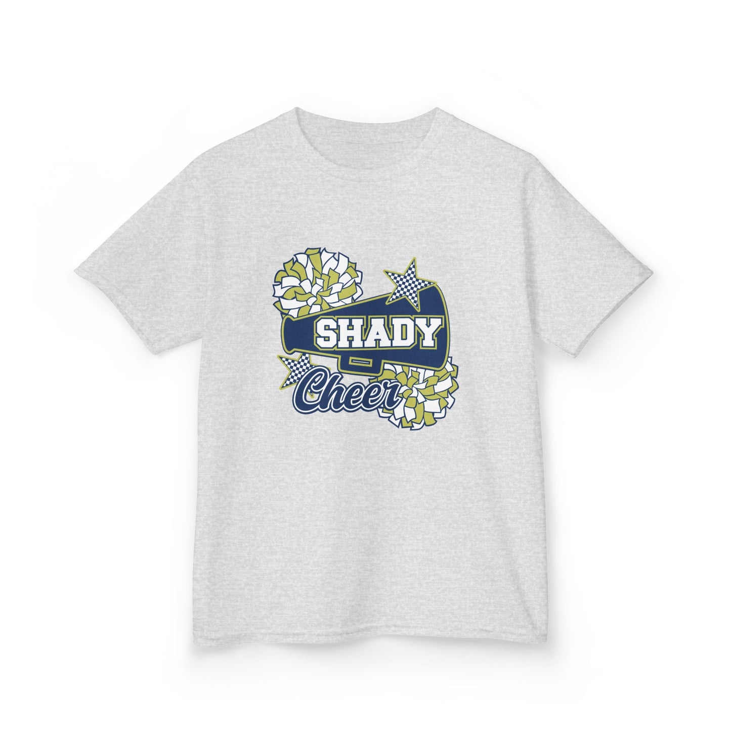 Shady Cheer Kids T-Shirt — Cheerleading Pom Pom Graphic Tee