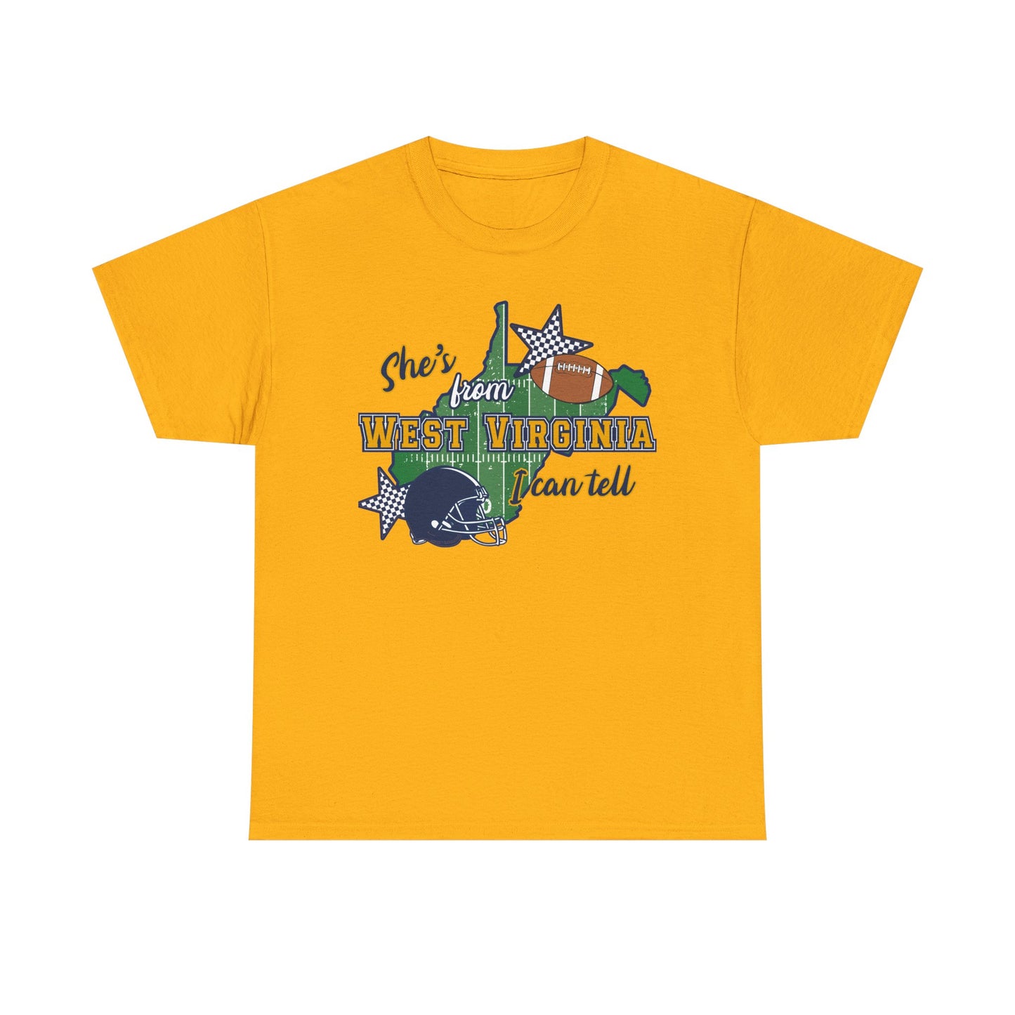 West Virginia Football T-Shirt – 'She's From West Virginia' State Pride Tee