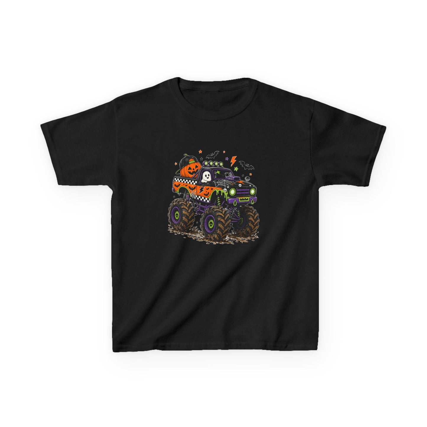 Halloween Monster Truck Kids Tee / XS-XL