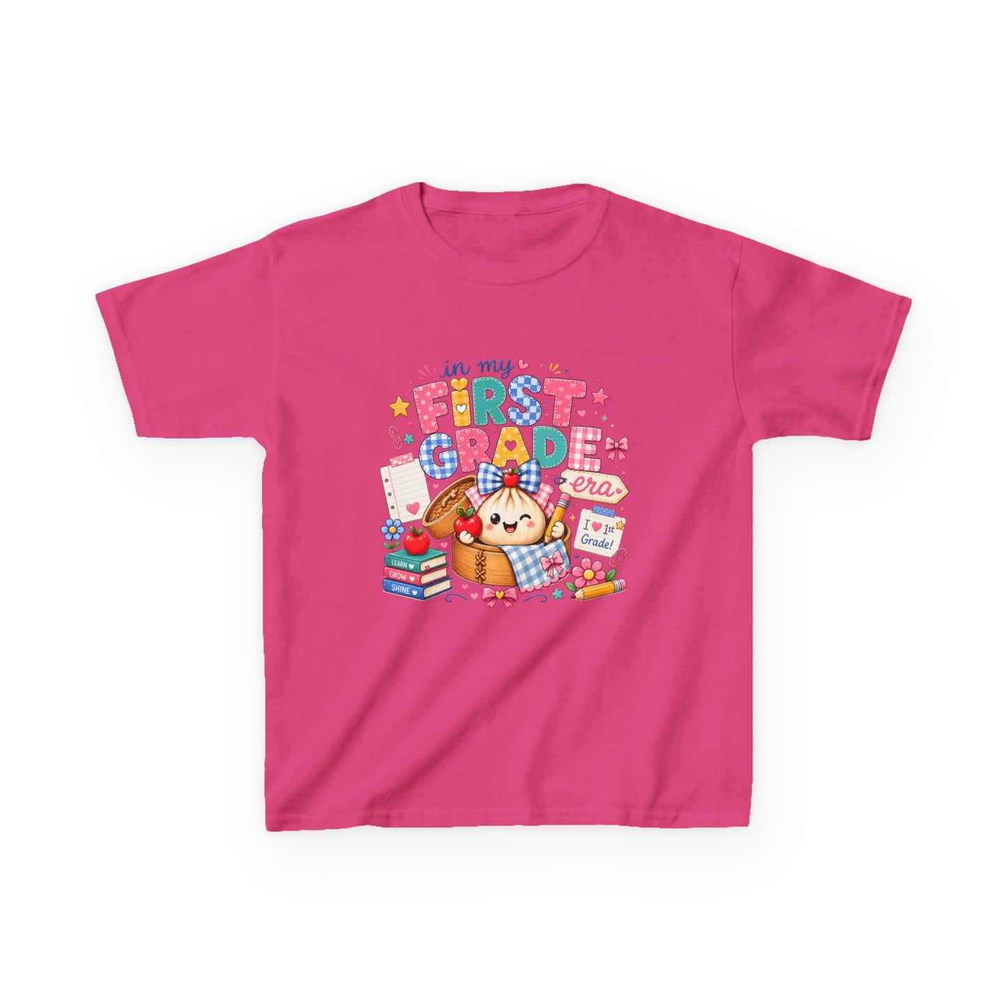 Kids T-Shirt — Cute "In My First Grade Class" Back-to-School Graphic Tee