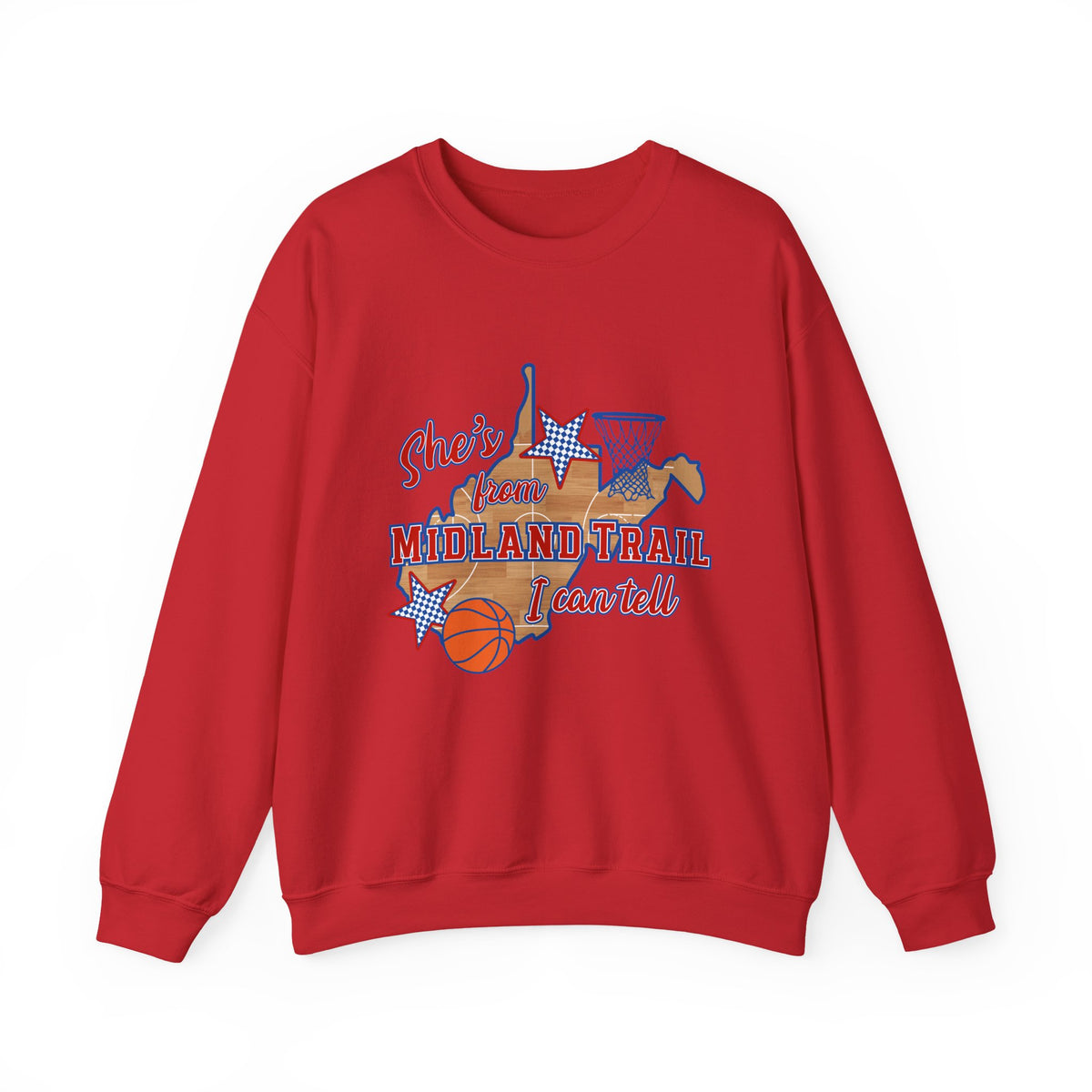 MT Basketball Crewneck Sweatshirt — 'She's From